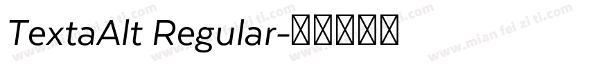 TextaAlt Regular字体转换
